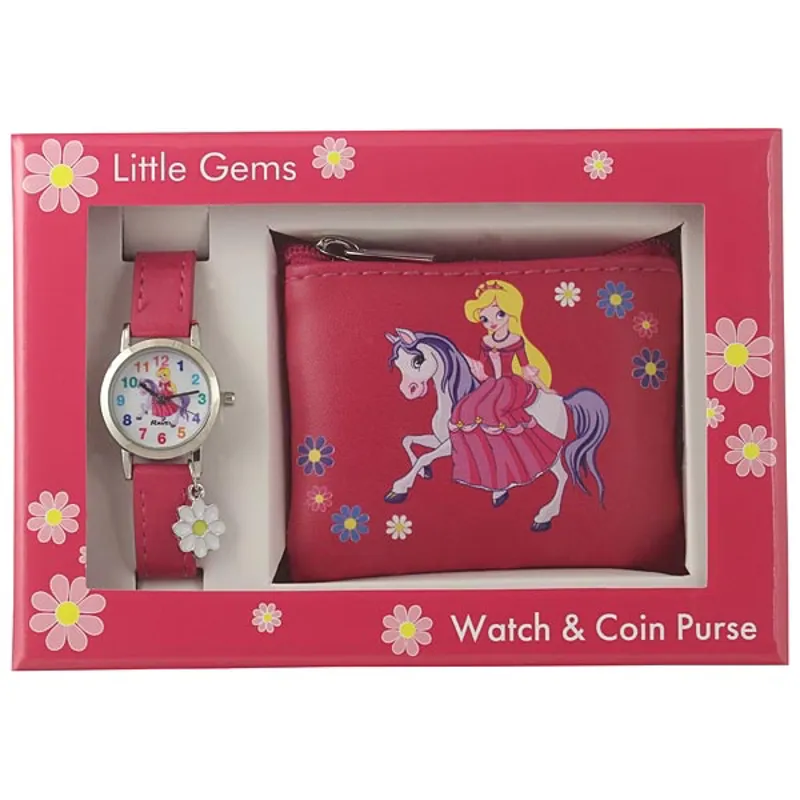 Elico Pony Princess Watch and Purse Gift Set
