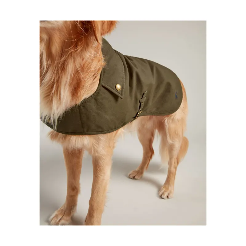 Joules Wax Dog Coat - Green-1