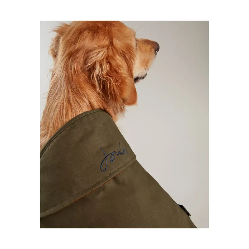 Joules Wax Dog Coat - Green-4