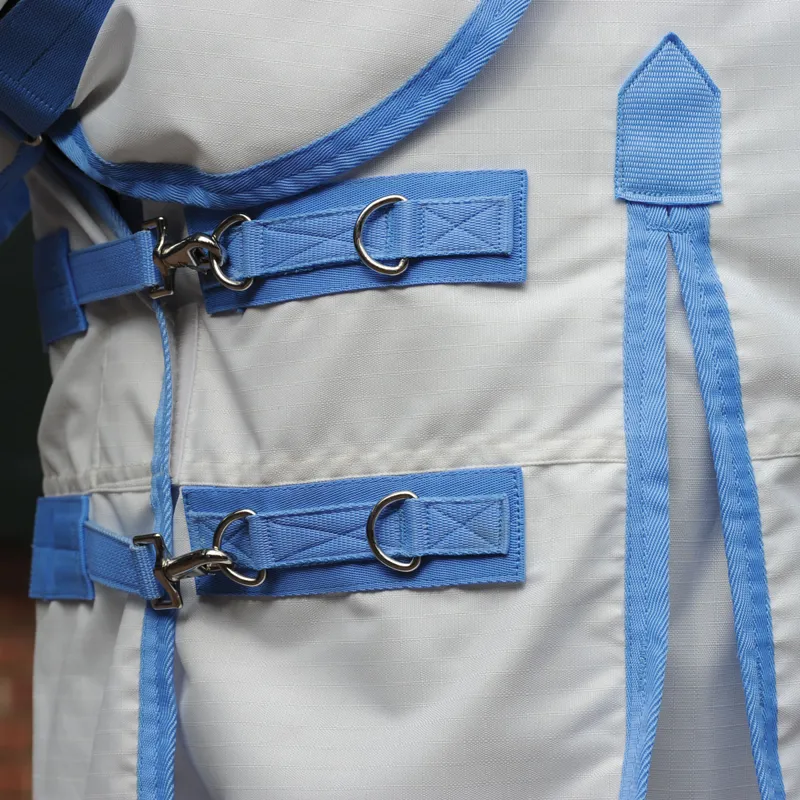 Weatherbeeta Sweet Itch Shield Combo Neck- White/Blue-4