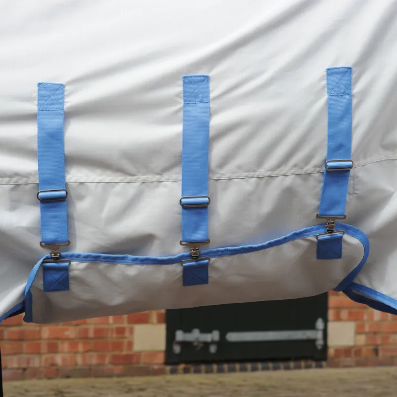 Weatherbeeta Sweet Itch Shield Combo Neck- White/Blue-6