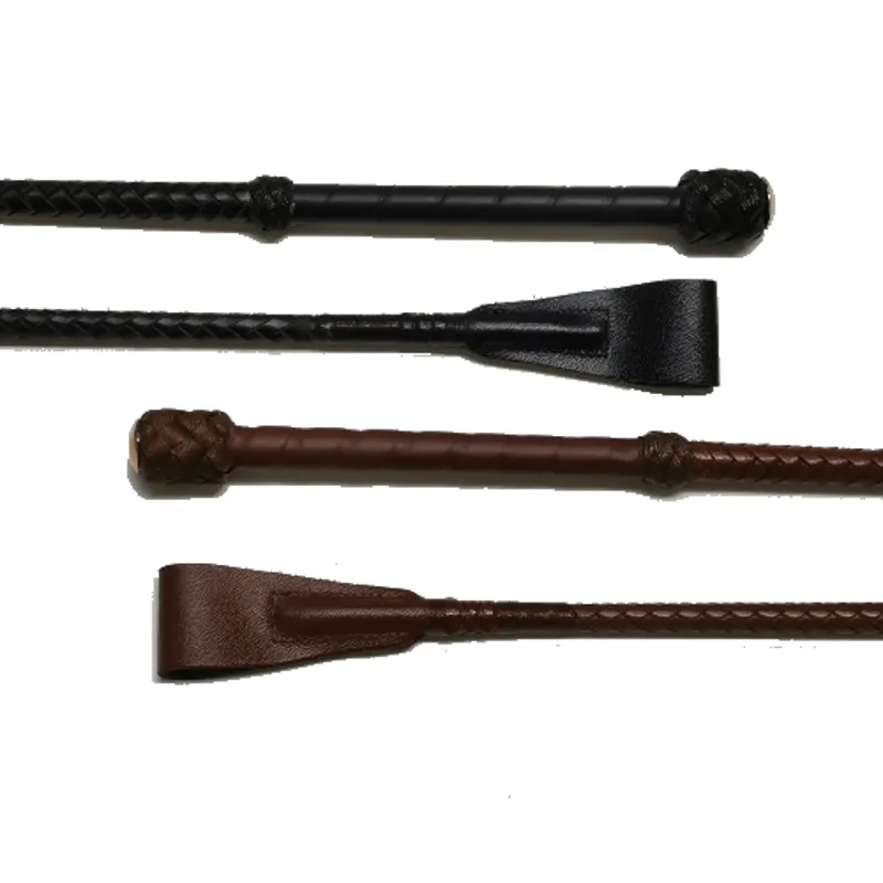 Plaited Leather Riding Whip