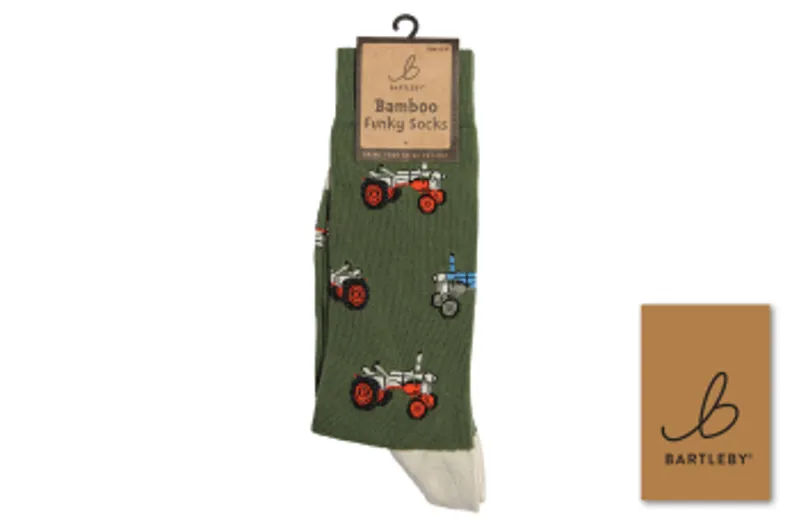 BARTLEBY FUNKY BAMBOO SOCK 6-11 RETRO TRACTOR