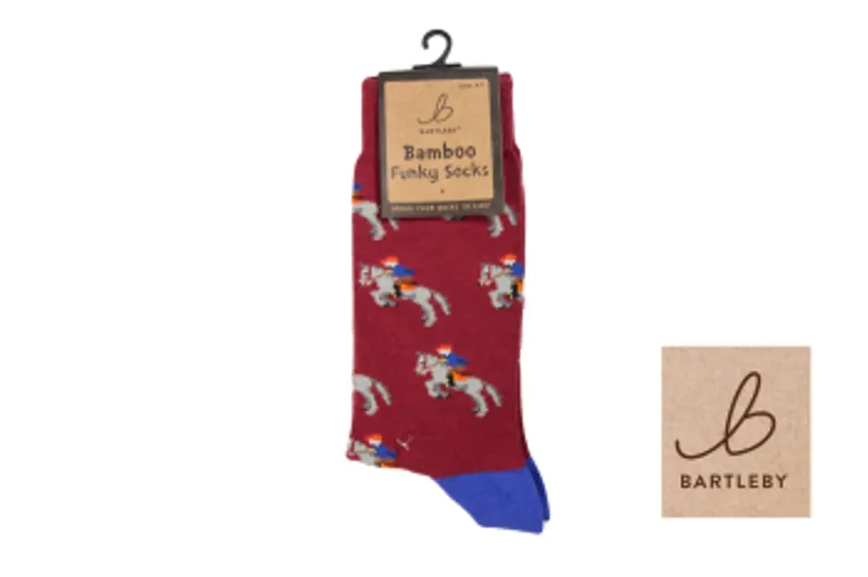 BARTLEBY FUNKY BAMBOO SOCK 4-7 HORSE and RIDER