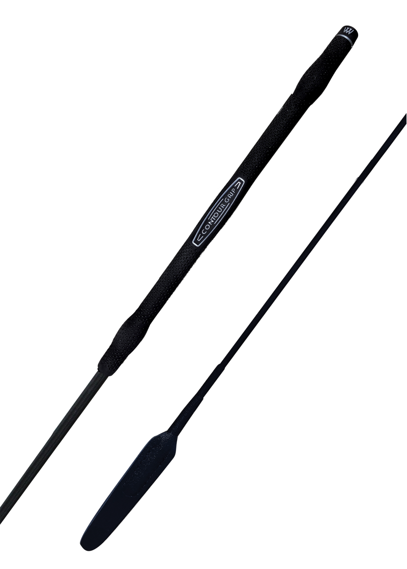 Woof Wear Contour Dressage Whip Leather in Black-1