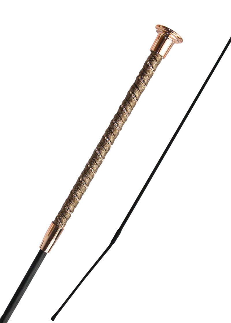 Woof Wear Twisted Dressage Whip in Cappuccino-1