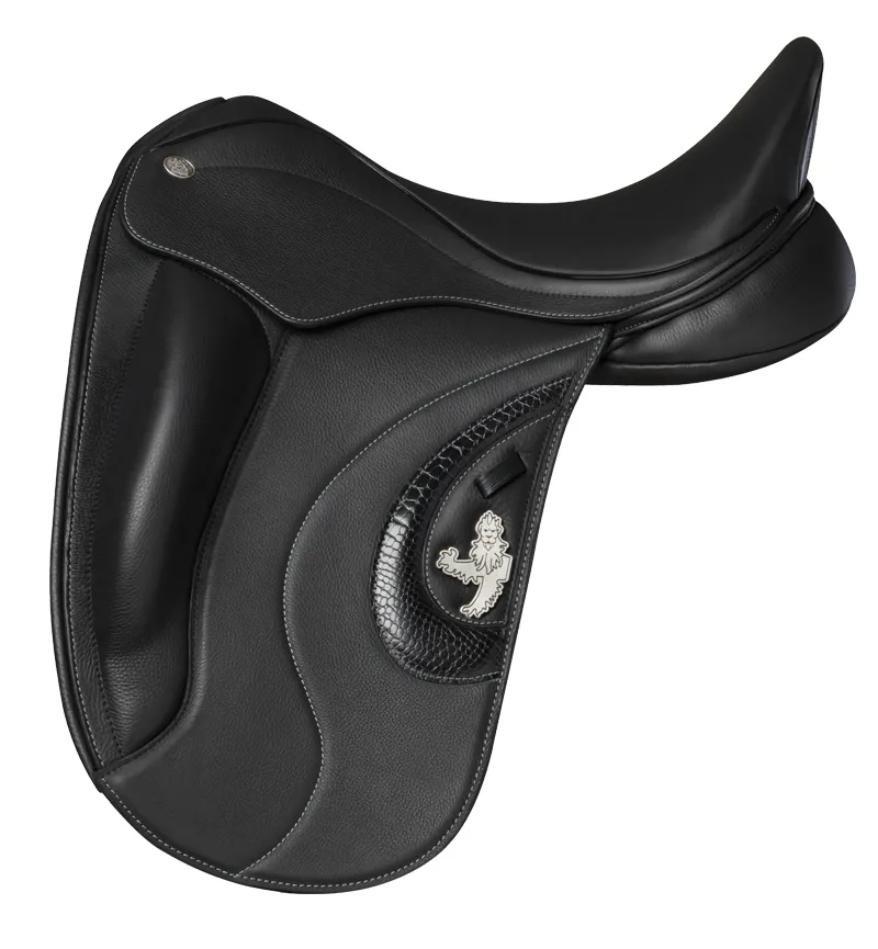 Fairfax World Class Dressage Saddle with Croc detailing Black