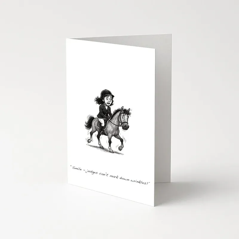 'Wrinkles' Greetings Card White one size