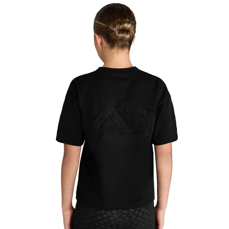 Aztec Diamond Young Rider Tee - Black/Pink-2