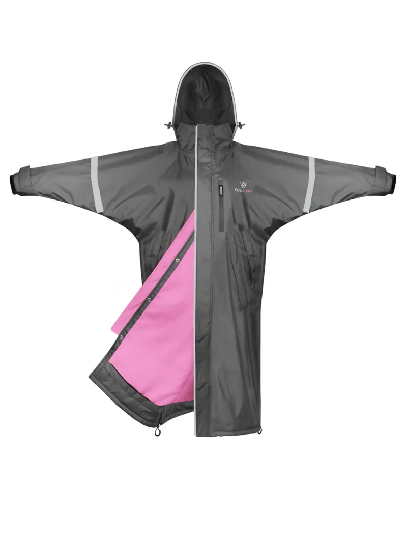 Equidry Pro Ride Evolution Lite Reflective - Kids - Charcoal / Pink