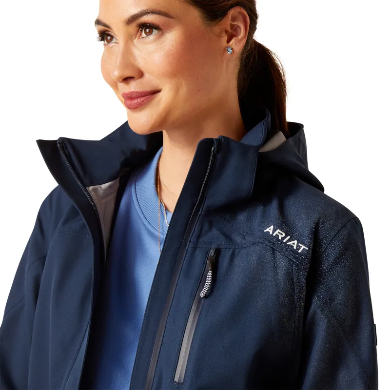 Ariat Women's Coastal Long H2O Parka - Navy Eclipse-3