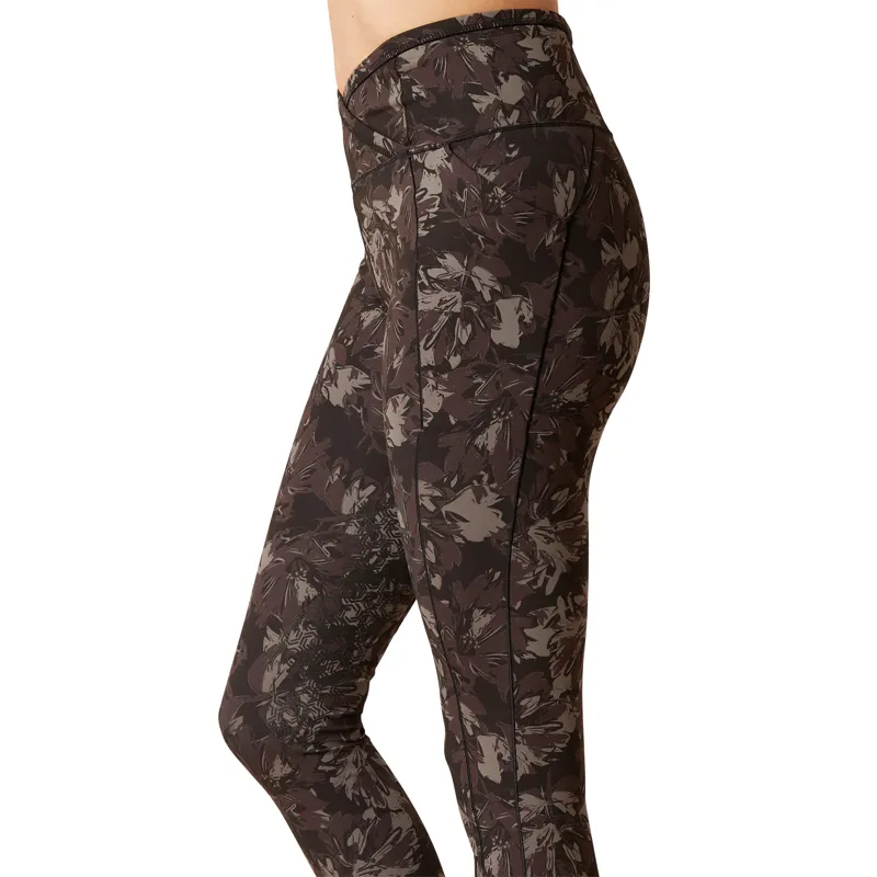 Ariat Womens EOS Etech Half Grip Tight - Black Floral-4
