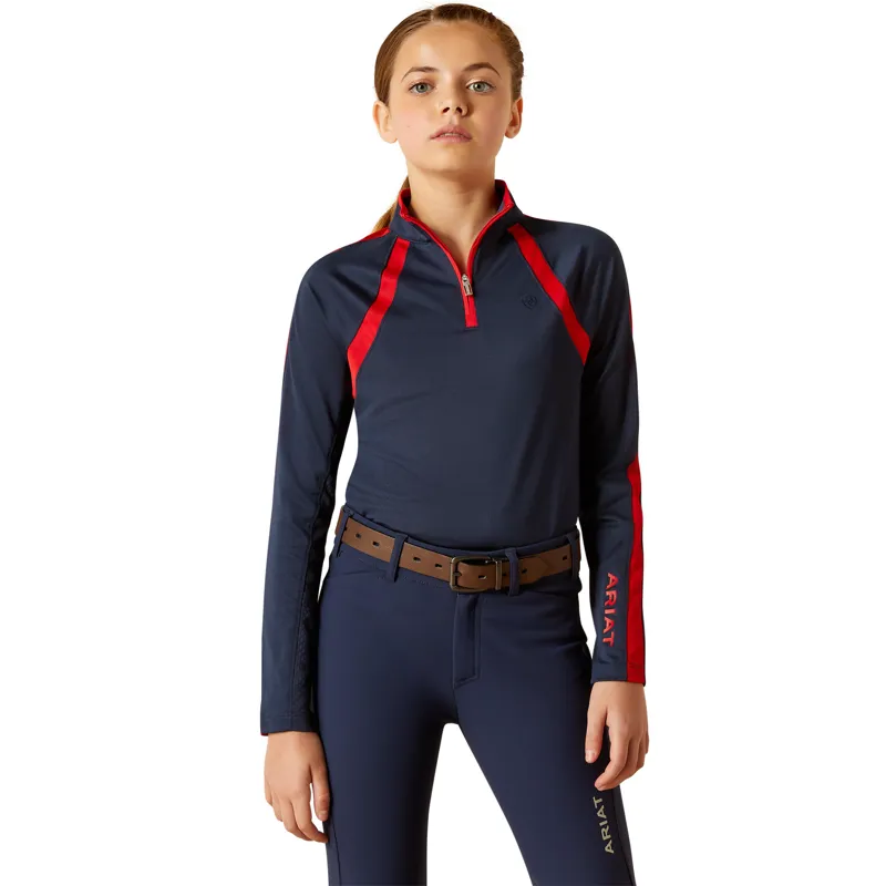 Ariat Youth Sunstopper 3.0 Longsleeve Baselayer - Team