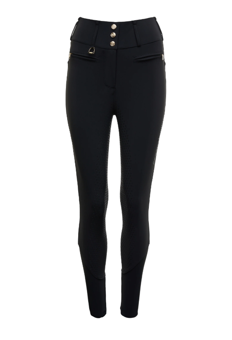 Holland Cooper Premium High Rise Breeches - Black-7