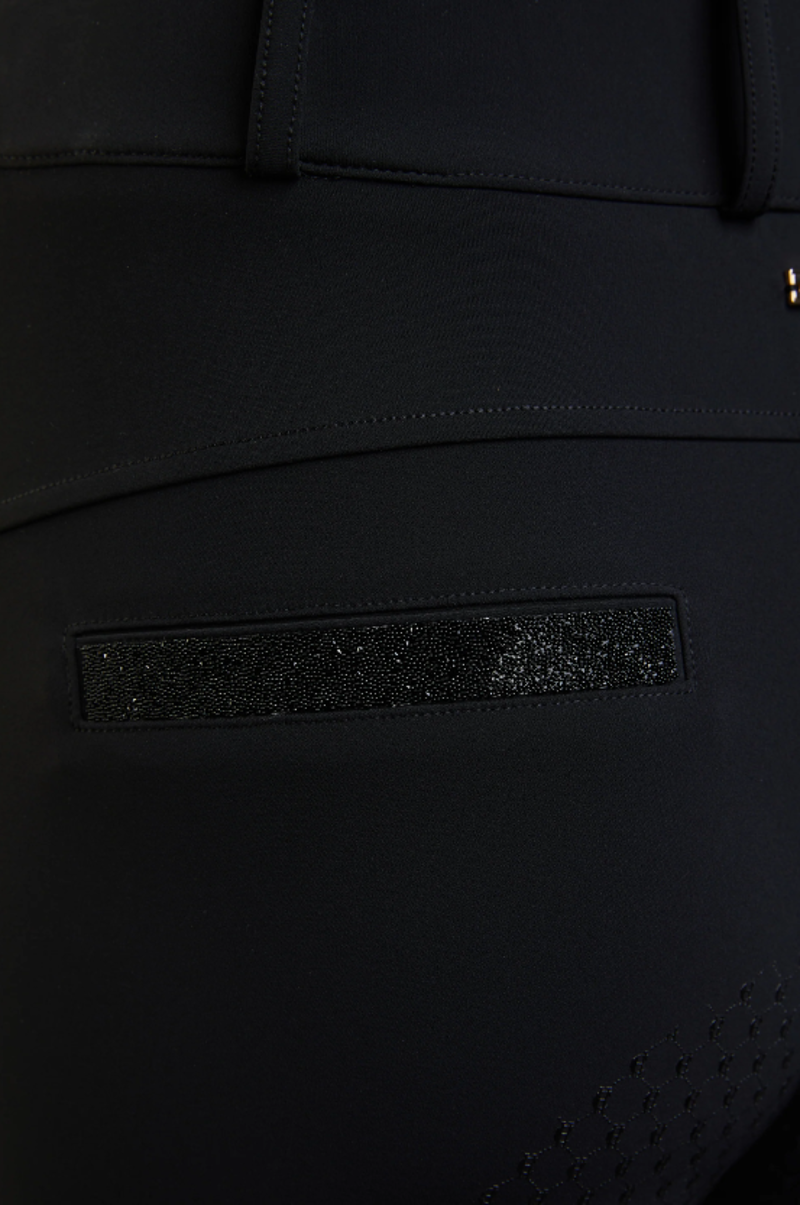 Holland Cooper Premium High Rise Breeches - Black-4