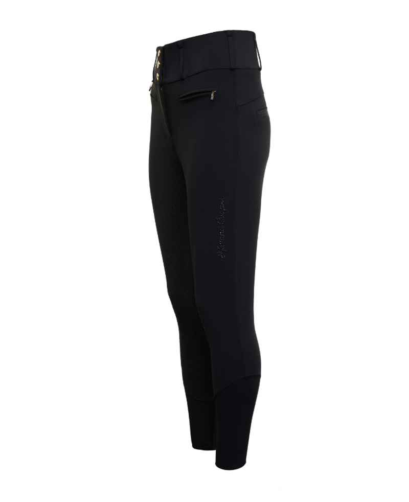 Holland Cooper Premium High Rise Breeches - Black-8