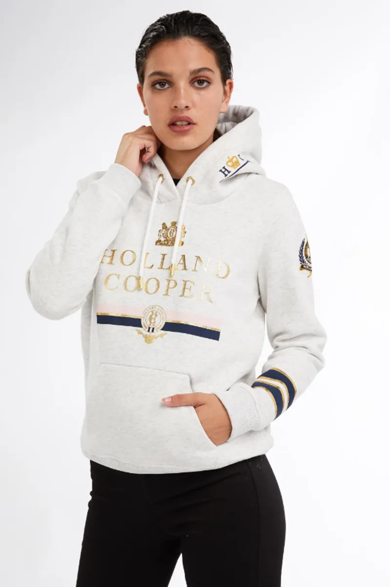 Holland Cooper Heritage Hoodie- Ice Grey