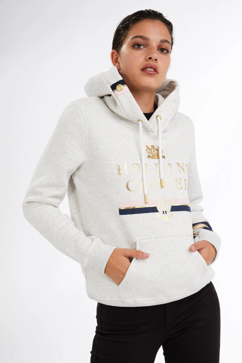 Holland Cooper Heritage Hoodie- Ice Grey-1