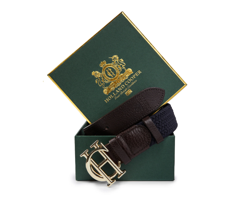 Holland Cooper Heritage Belt - Ink Navy-1