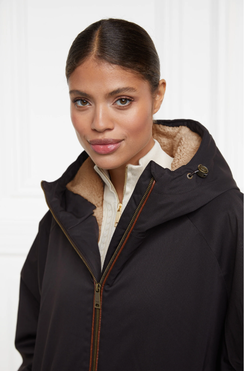 Holland Cooper Waterproof Coat Chocolate - One-Size-3