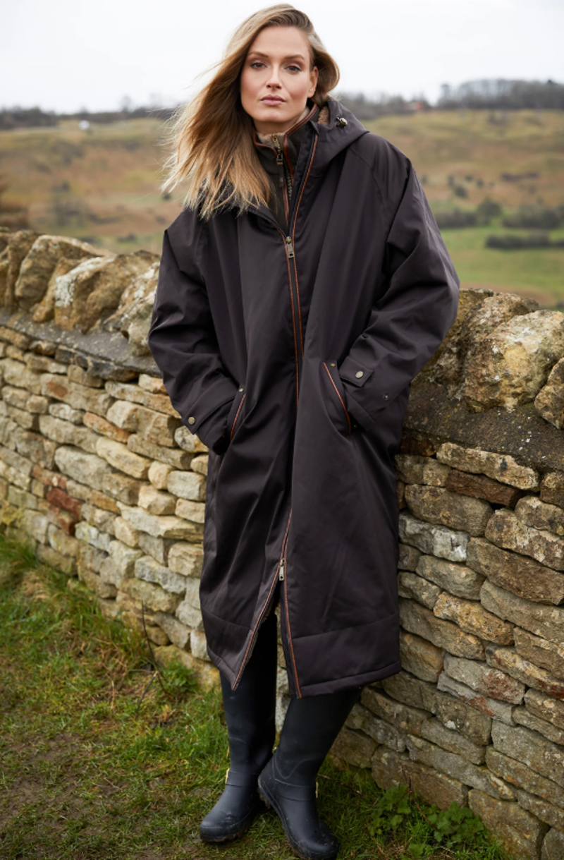 Holland Cooper Waterproof Coat Chocolate - One-Size-1