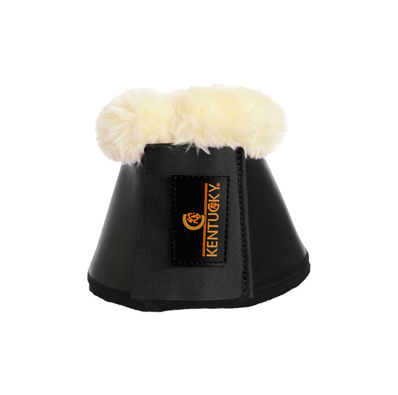 Kentuky Sheepskin Leather Overreach boots - Black-1