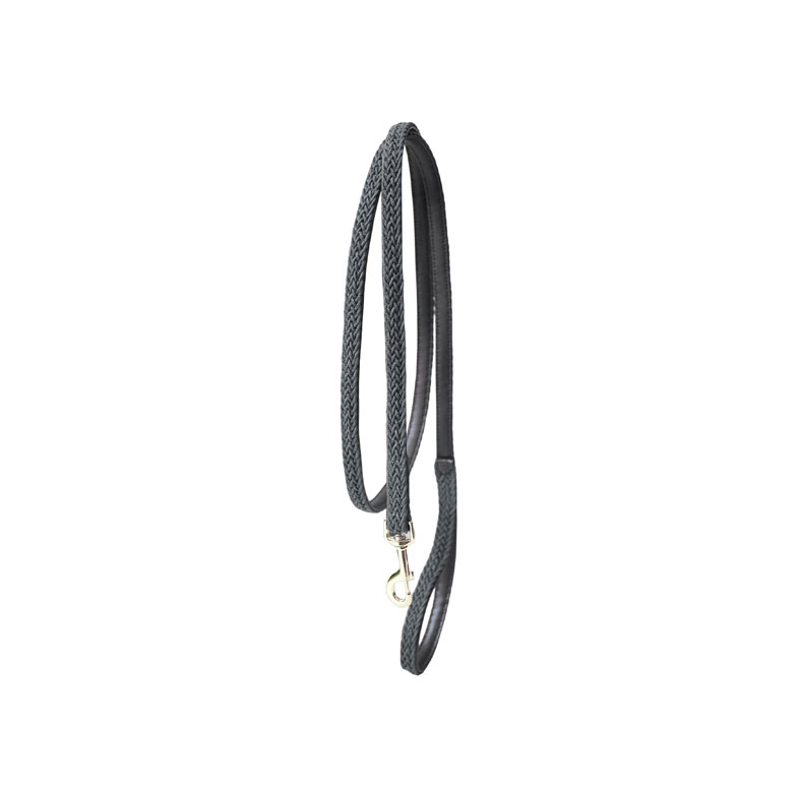 Kentucky Plaited Nylon Horse leadrope - Grey 2 metres