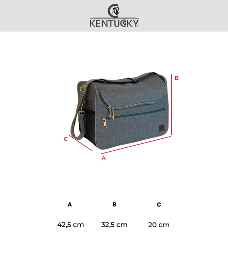Kentucky Grooming bag - Grey-4