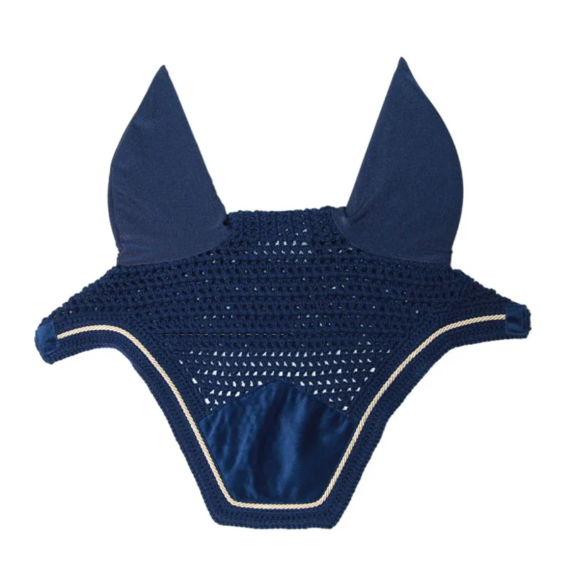 Kentucky Wellington Basic Velvet Fly Veil  - Navy - Full