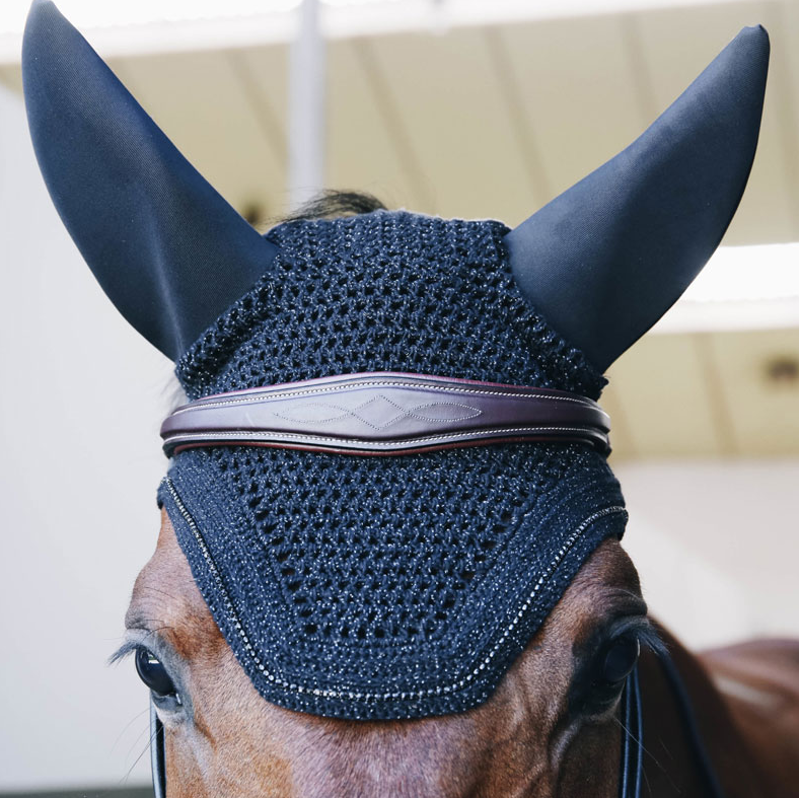 Kentucky Wellington Sparkle Fly Veil  - Black - Full-1