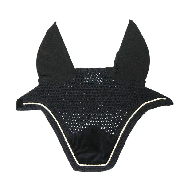 Kentucky Wellington Basic Velvet Fly Veil - Black - Full