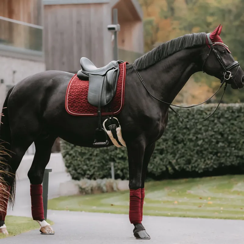 Kentucky Velvet Dressage Saddle Pad - Bordeaux - Full
