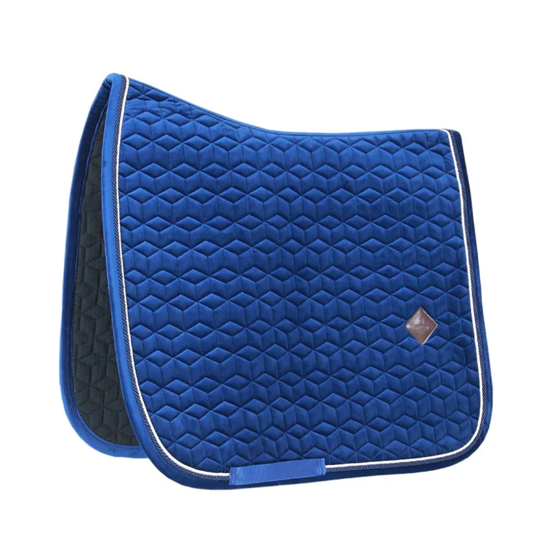 Kentucky basic velvet dressage Saddle Pad  - Navy - Full
