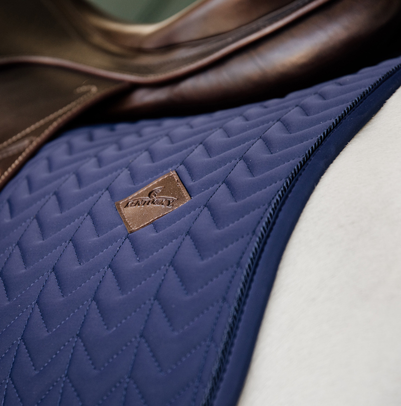 Kentucky fishbone dressage Saddle Pad - Navy - Full-1