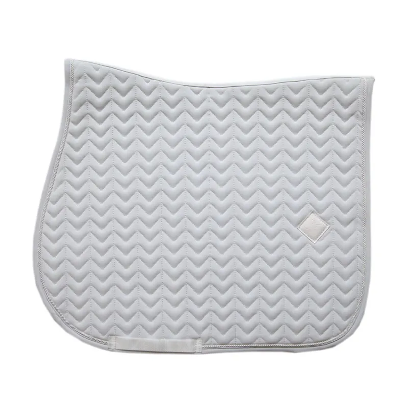 Kentucky fishbone show jumping Saddle Pad - White - Full