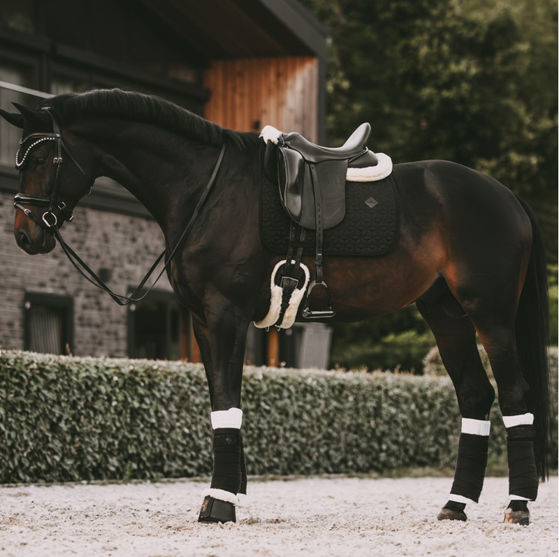 Kentucky Sheepskin Short Girth - Black-2