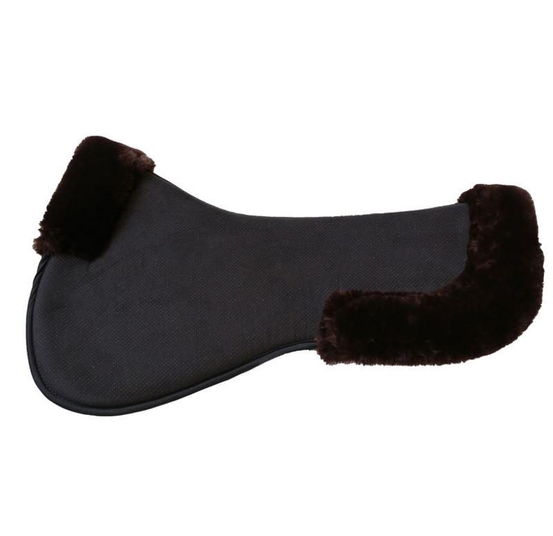 Kentucky Anatomic Sheepskin Half Pad - Brown-1