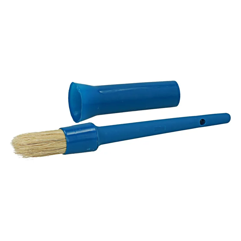 Ezi-Groom Plastic Hoof Oil Brush in Blue