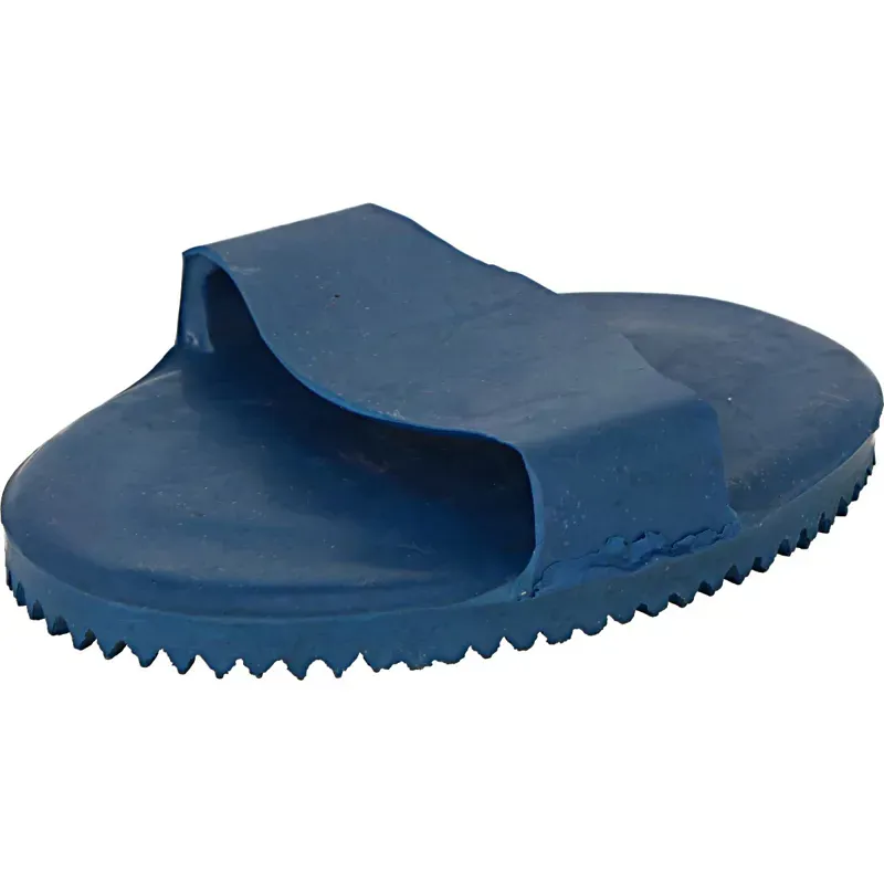 Ezi-Groom Large Rubber Curry Comb In Blue