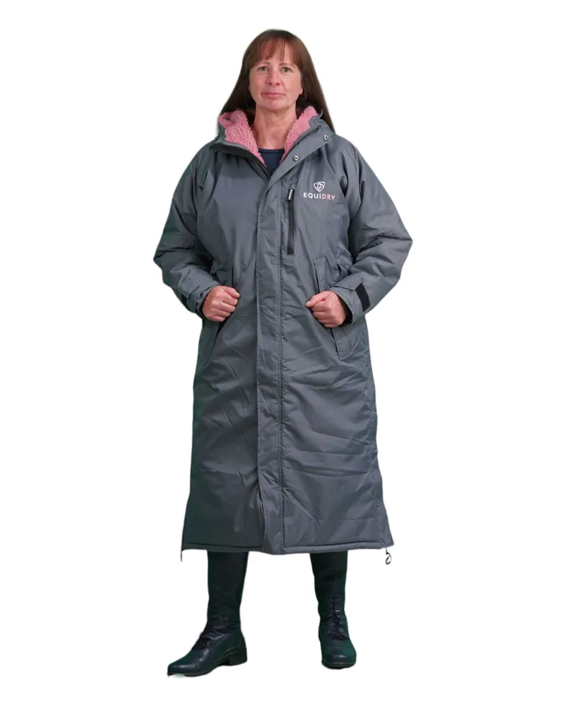 Equidry All Rounder Evolution Adults Jacket - Charcoal/Pale Pink-2