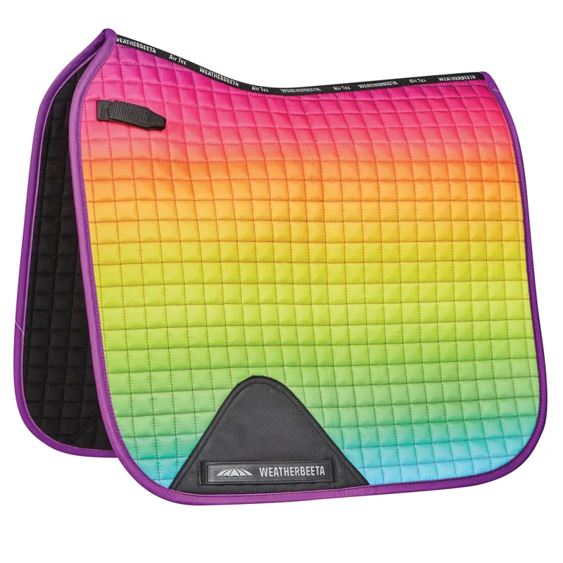 Weatherbeeta Prime Ombre Dressage Saddle Pad Rainbow Dream
